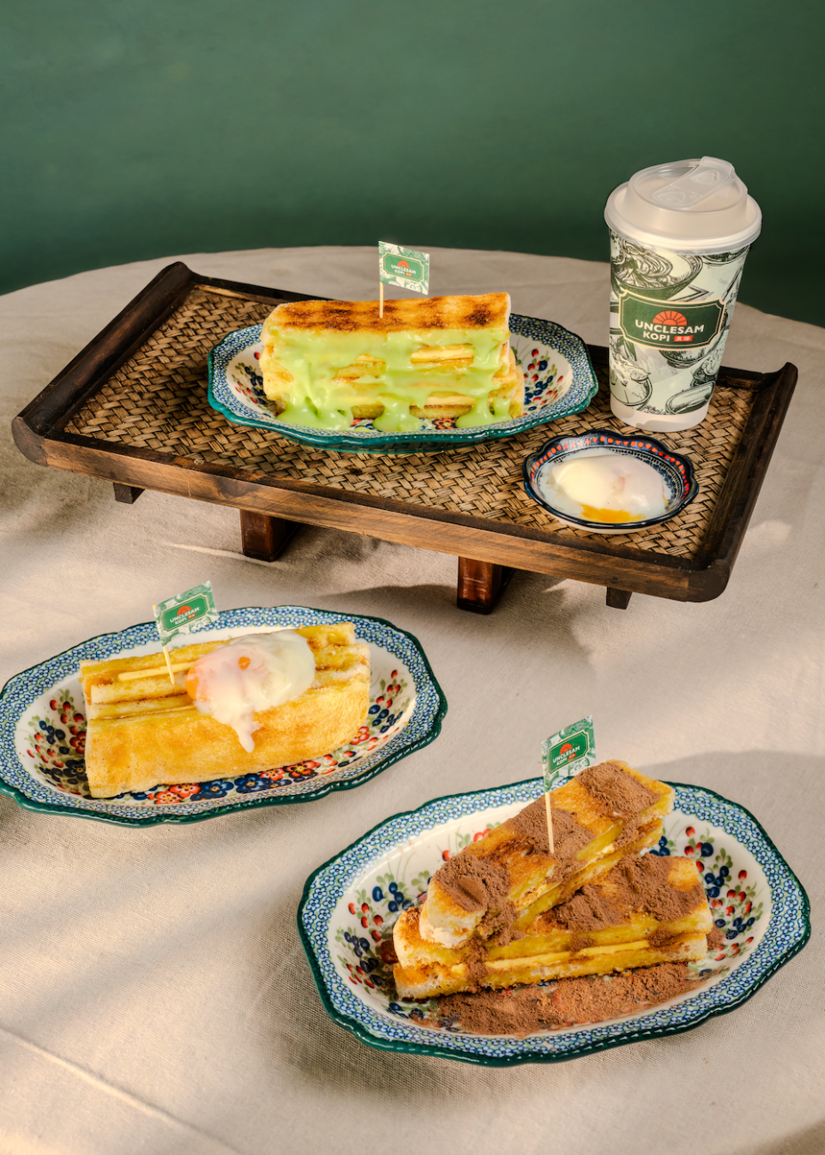 Kaya toast and kopi